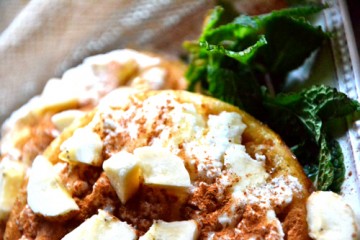 Fresh Basil and Almond Butter on Rudi's Gluten-Free Cinnamon Raisin Bread